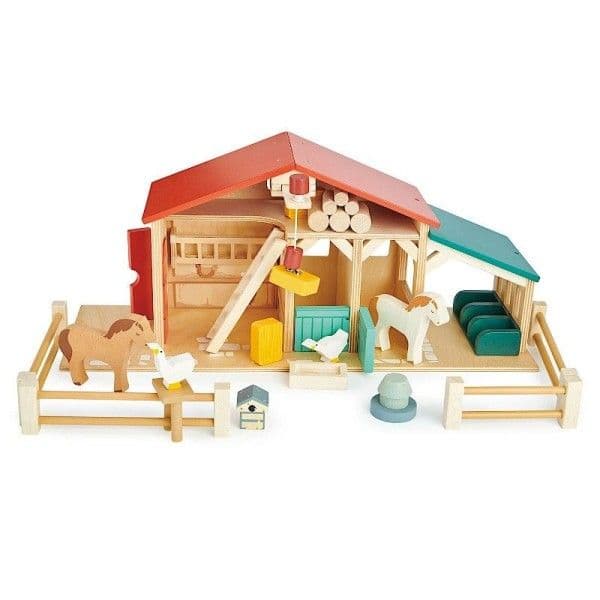 Jouet en bois La ferme avec animaux Tender Leaf Toys® - Jouets