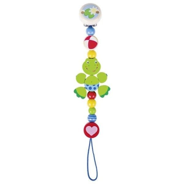 Attache Sucette en bois Grenouille Heimess® - Accessoire Bébé Bio