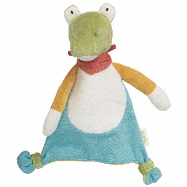 Doudou Bio plat Crocodile 27cm Green Sigikid® - Doudou bio