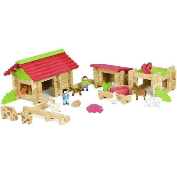 Jouet Jeujura Ma Première Ferme en bois 120pcs | Ref: 8234 - Jouets