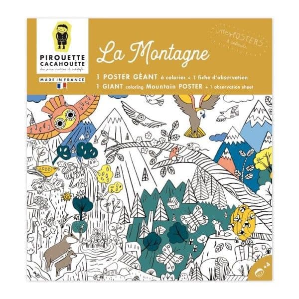 Loisirs Créatifs 'Mes posters à colorier'' La Montagne Pirouette C