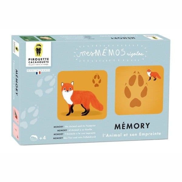Jeu Mémos Rigolos 'Mes empreintes' Pirouette Cacahouète® - Jouets so