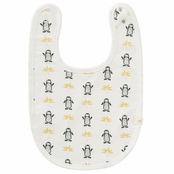 Bavoir coton bio 31 cm Pingouin Fresk® - Bavoir coton Bio