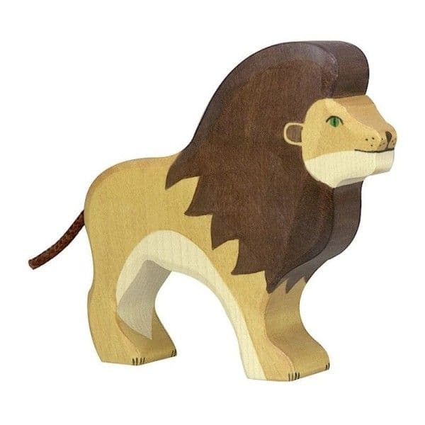 Lion en bois Figurine Holztiger® 14cm