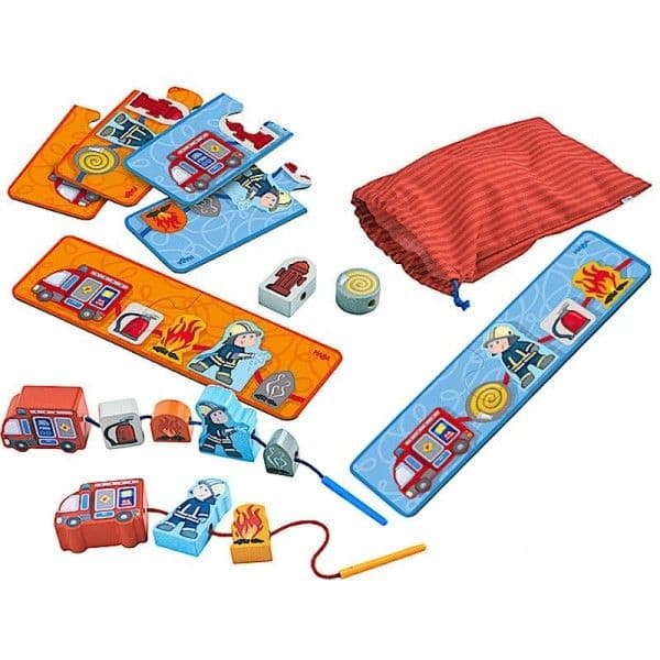 Jeu de laçage en bois Pompiers HABA®