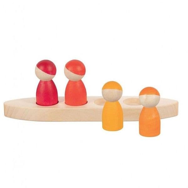 Jouet Montessori en bois Bonhommes dans un bateau Goki®