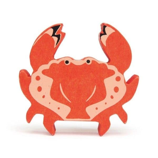 Figurine en bois Animaux marins Crabe 6 cm Tender Leaf Toys®