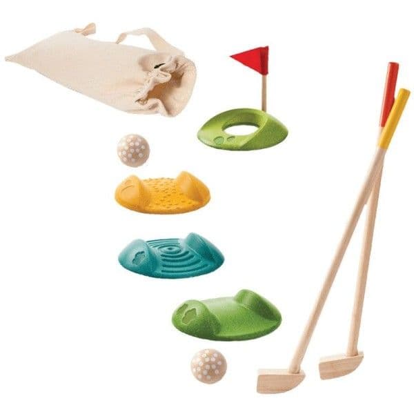 Jeu de Mini Golf Double Plantoys PlanWood - Jouet en bois
