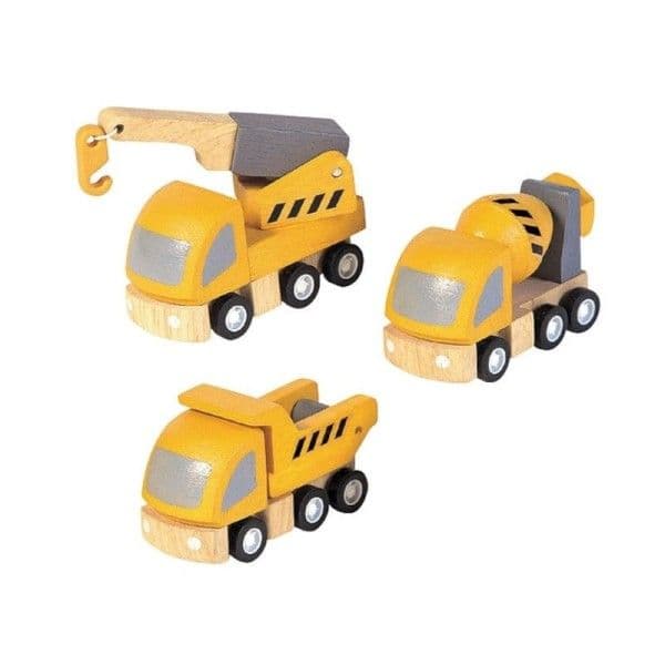 Jouets Set petits Engins de Chantier Plantoys - Jouet en bois
