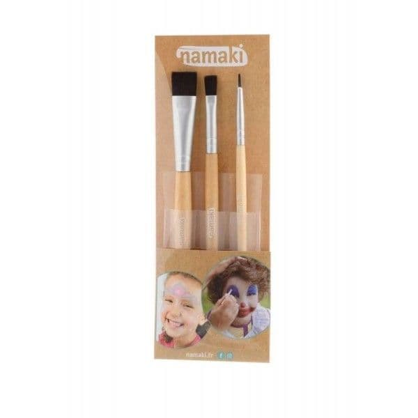 Kit 3 pinceaux de maquillage Namaki® - Maquillage Bio Enfant