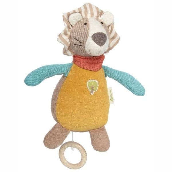 Peluche musicale Bio Lion 20 cm Sigikid® - Peluche musicale Coton Bio