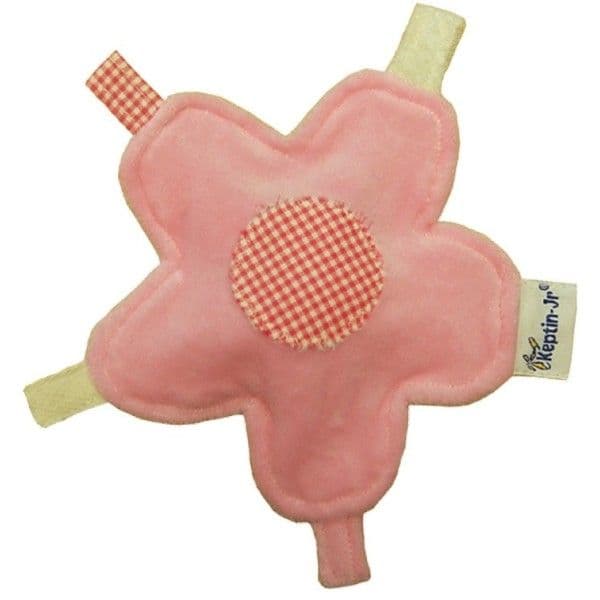 Doudou étiquettes Fleur Rose Keptin Junior