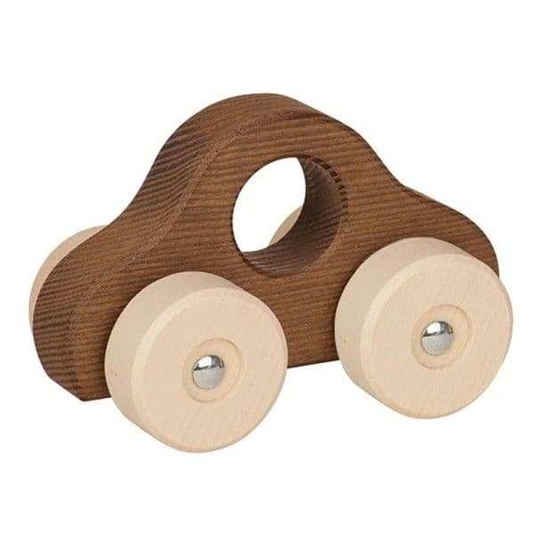 Petite Voiture à saisir Bois Naturel Goki - Jouets en bois