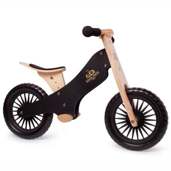 Draisienne en bois Classique Kinderfeets® 12 pouces Noire