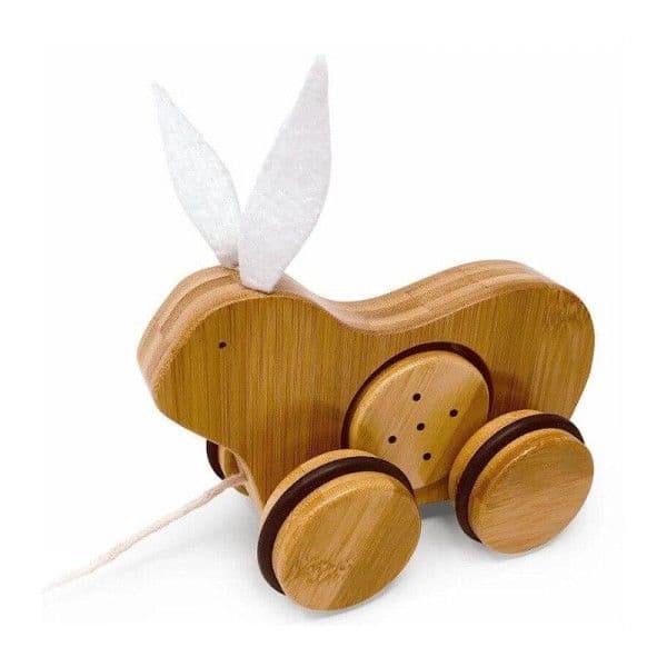 Jouet Lapin en bois à tirer Kinderfeets®