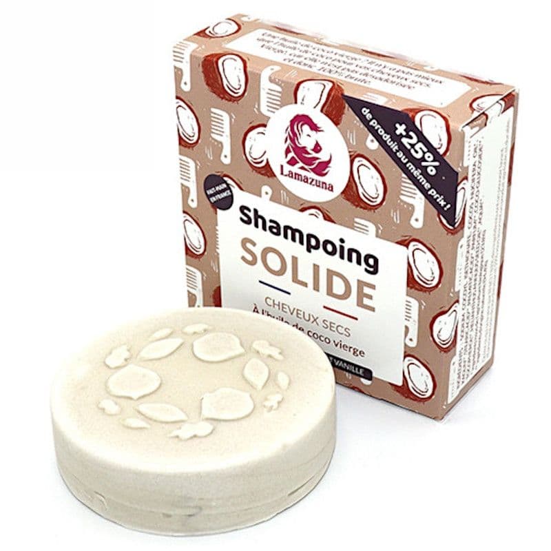Shampoing solide Cheveux Secs Huile de coco Lamazuna® - Cosmétiques H