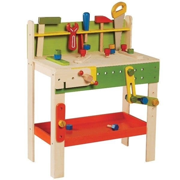 Jouet en bois EverEarth® grand établi charpentier - Jouets en bois