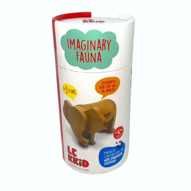 Jouet magnétique en bois Faune imaginaire Eléphant 6 pièces Lekkid®