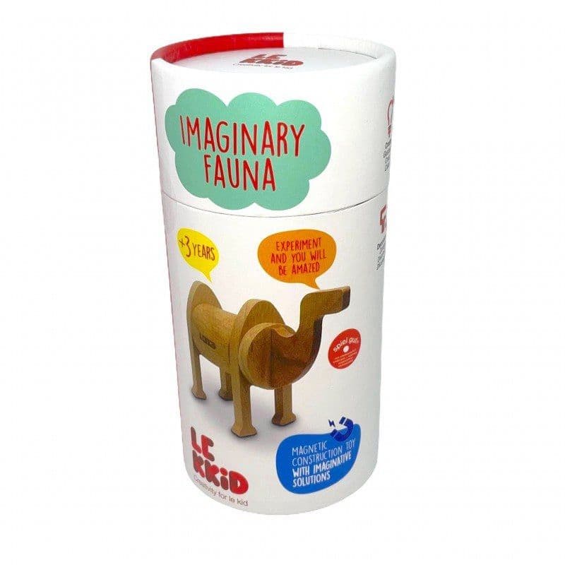 Jouet magnétique Faune imaginaire Chameau 6 pièces en bois Lekkid®
