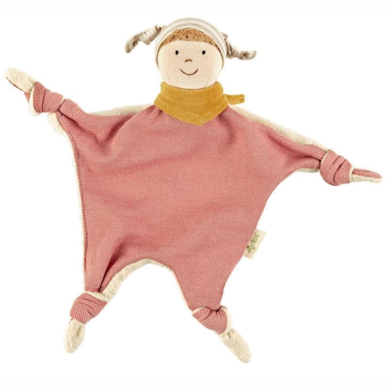 Doudou plat à nœuds Poupée Sigikid® 38 cm - Doudou plat Coton naturel