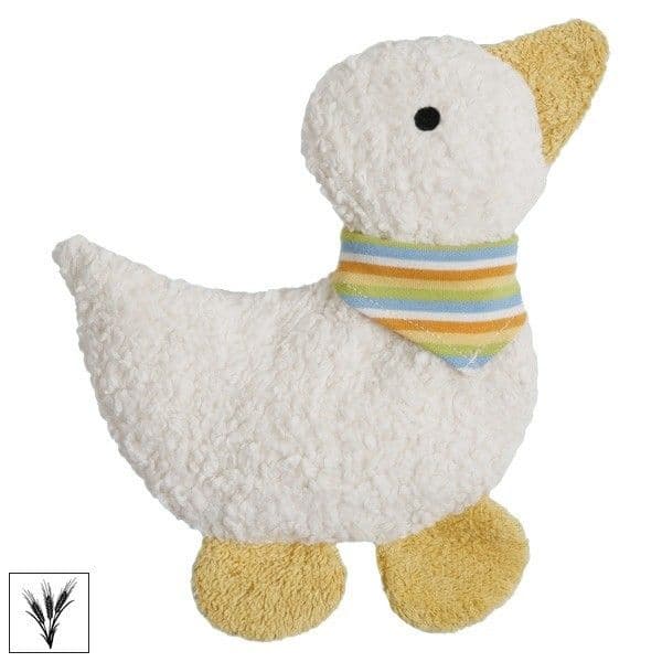 Doudou Bouillotte sèche épeautre Efie Canard Coloré 25 cm Coton Bio O