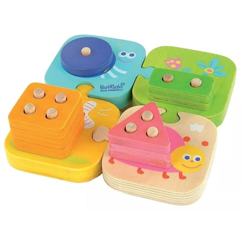 Puzzle Géométrique Formes 1234 à Empiler Boikido