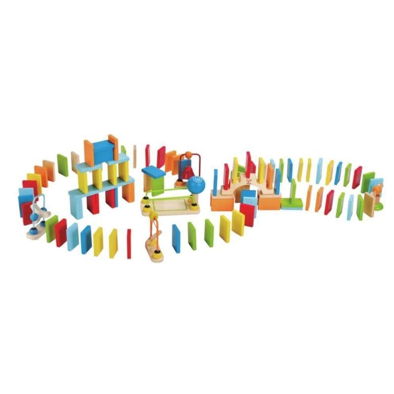 Jouet en bois Circuit de Dominos arc-en-ciel Hape® - Jouet Hape