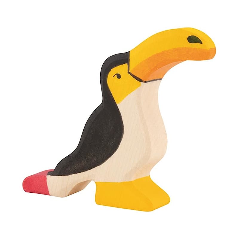 Figurine en bois Toucan 9 cm Holztiger® - Animaux de la jungle