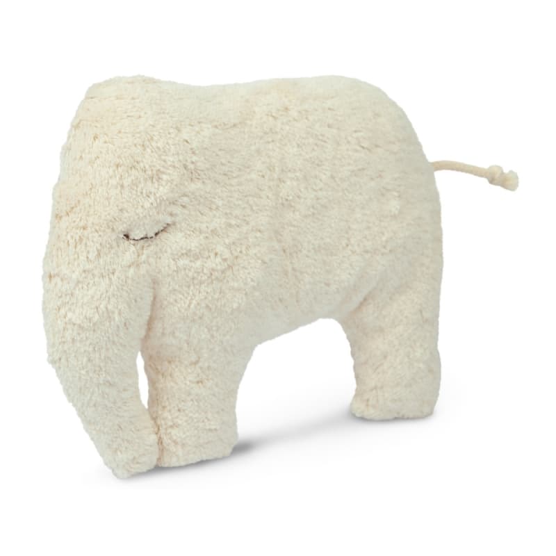 Doudou Coussin Peluche Eléphant Ecru Coton Bio 23 cm Senger® - D
