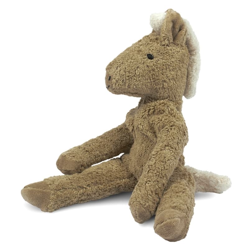 Cheval en Peluche Beige Coton Bio 34 cm Senger® Naturel