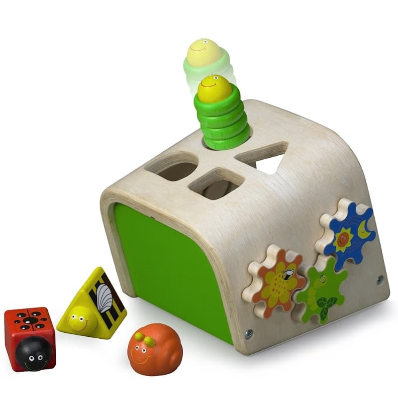 Boite à formes Animaux du jardin WonderWorld - Jouets en bois