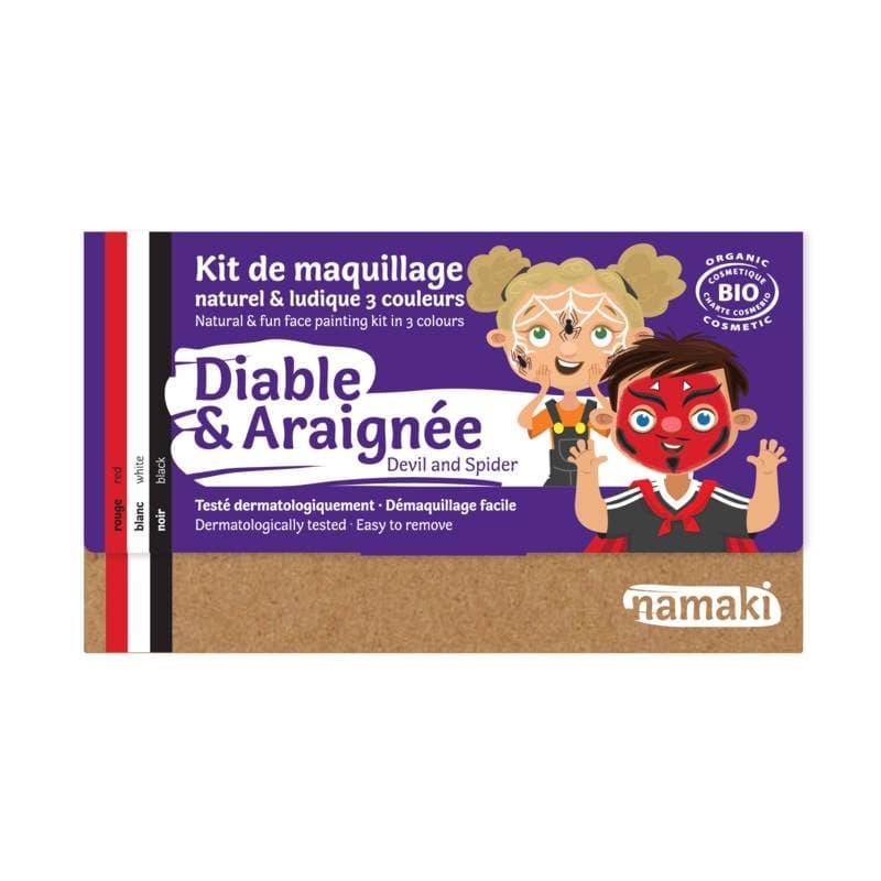 Mini coffret Maquillage Namaki® 3 couleurs Diable & Araignée - M