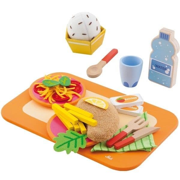 Dinette Plateau Restauration Self Sevi 1831 en bois - Jouets en bois