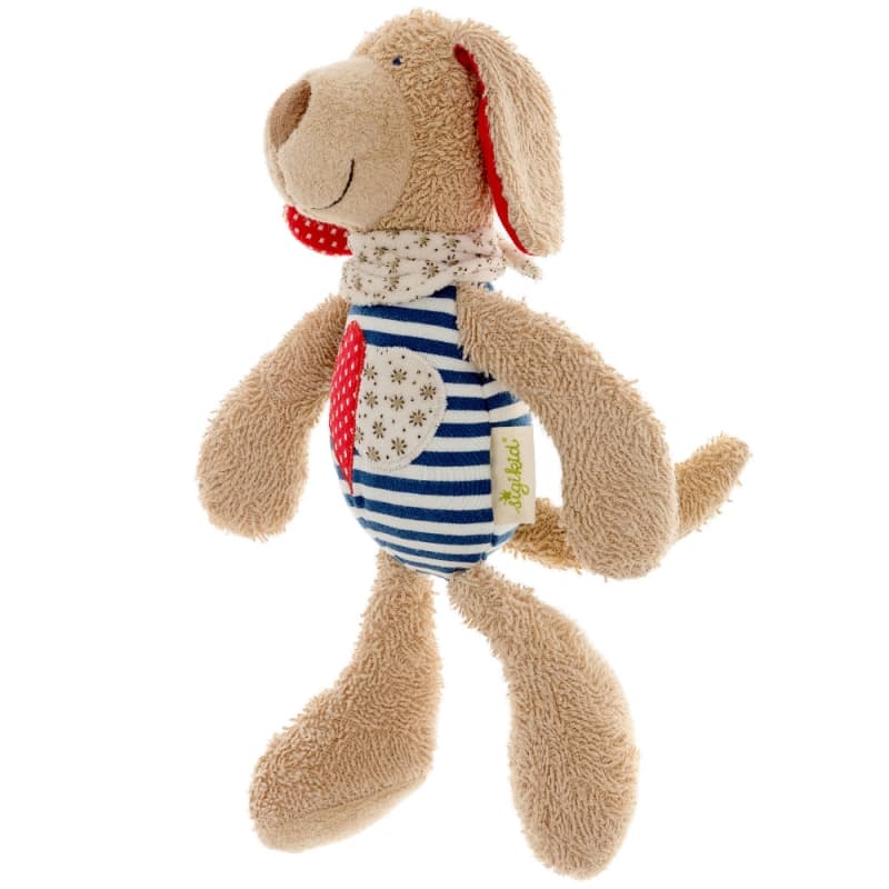 Peluche Bio Sigikid® Chien Marin Green 24 cm en Coton 100% Bio