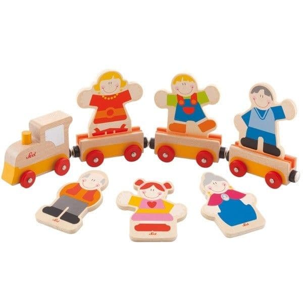 Petit train de Plaques Familles Sevi 1831 - Train en Bois