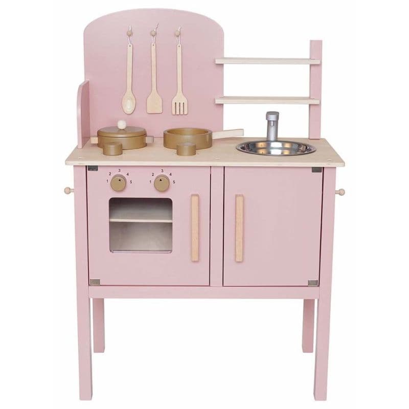 Jouet Cuisinette Dinette Rose avec four Jabadabado® - Jouets imitation