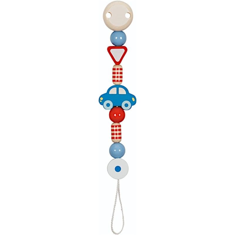 Attache sucette Perles en bois Petite Voiture Goki® - accessoire Bébé