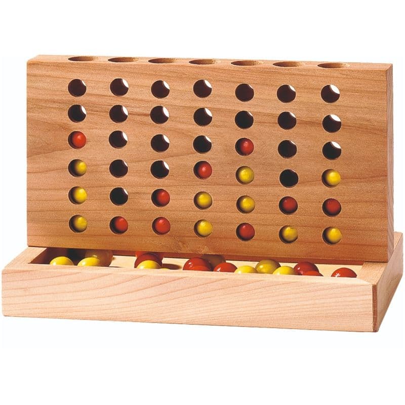 Jeu en bois 'Quatre à la Suite' Goki® - Jeu société en bois