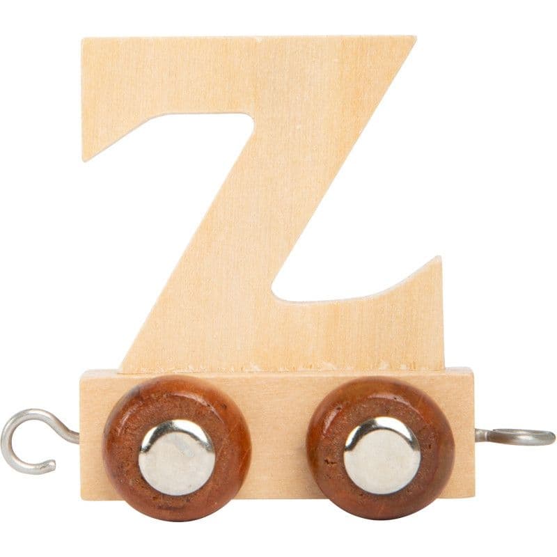 Lettre Z Train en bois couleur Naturelle Small foot by Legler® -