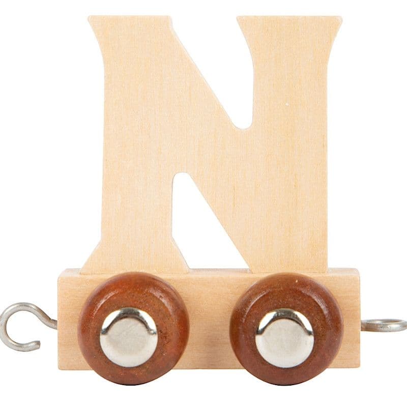 Lettre N Train en bois couleur Naturelle Small foot by Legler® -