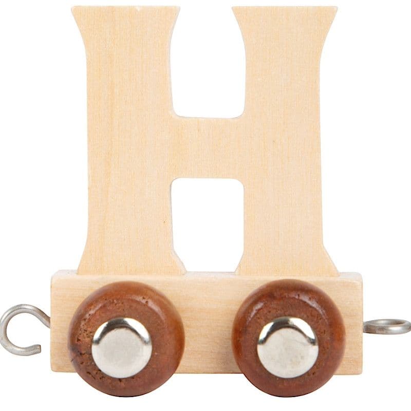 Lettre H Train en bois couleur Naturelle Small foot by Legler® -