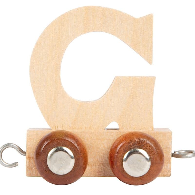 Lettre G Train en bois couleur Naturelle Small foot by Legler® -