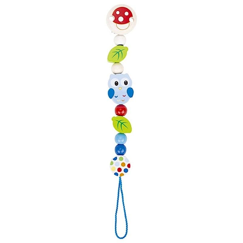 Attache tétine en bois Hibou Heimess® - Accessoire Bébé