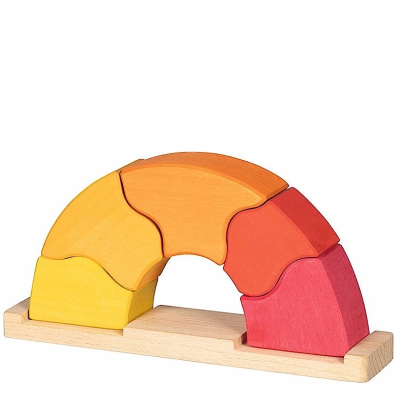 Jeu de Construction Montessori Arche en bois 'Lever du Soleil' Goki®