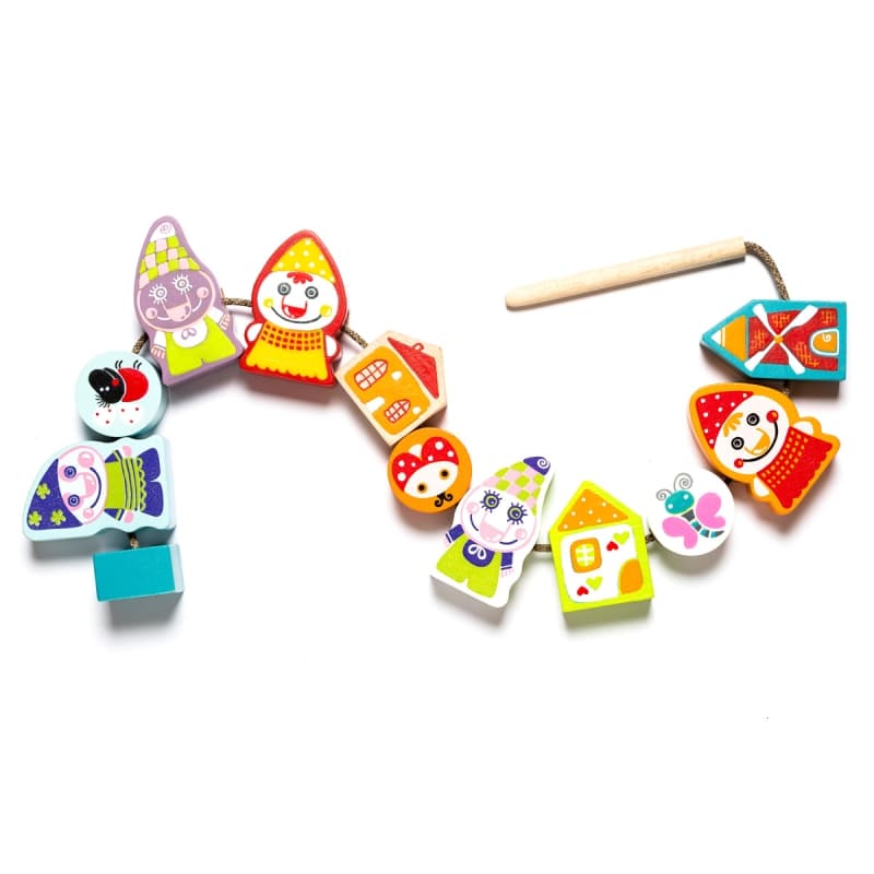 Jeu lacet de perles à enfiler Trolls Heureux Cubika® - Jouets 3 ans