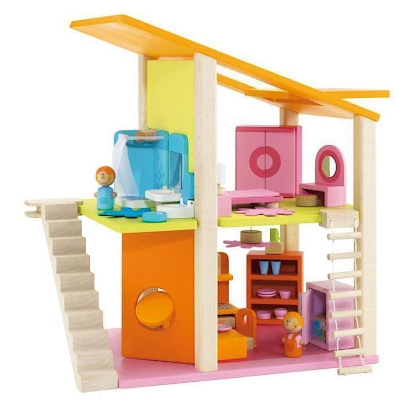 Maison poupée en bois Loft Moderne avec meubles Sevi 1831 - Jouets 4