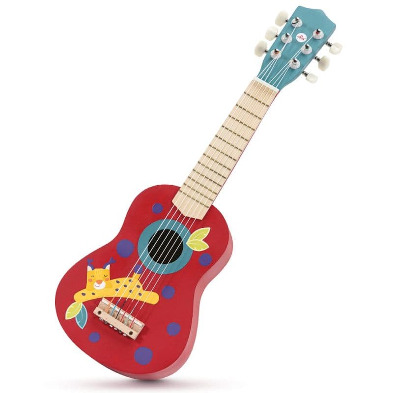 Jouet en bois Guitare Acoustique 6 cordes nylon 'Danses des Bois'