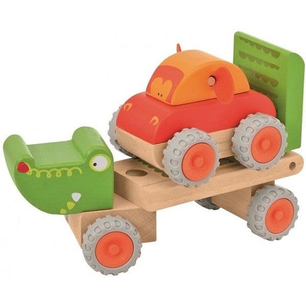 Jouet Camion Remorque en bois Animaux Jungle Wonderworld® - Jouets