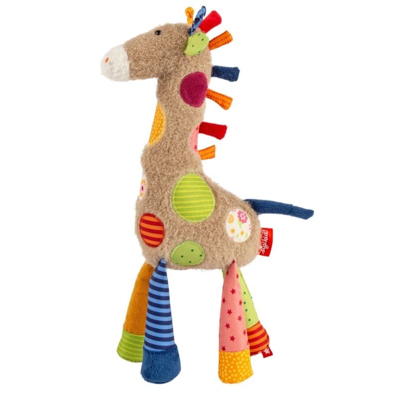 Peluche Girafe Patchwork Sweety 36 cm Sigikid® - Doudou Synthétique