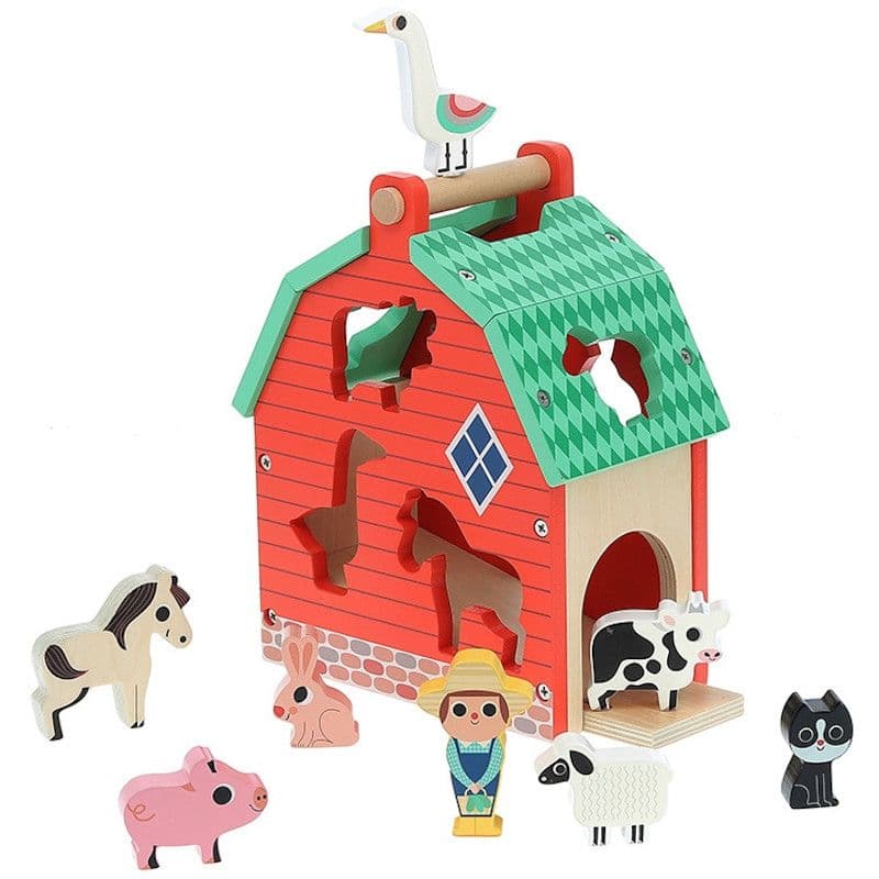 Jouet Boite à formes Valise Ma Belle Ferme avec animaux Vilac®